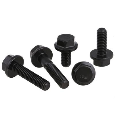 China Stainless Steel SS304 SS316 DIN6921 HDG Black Oxide Metric Class 4.8 Hex M6 Flange Head Bolts for sale