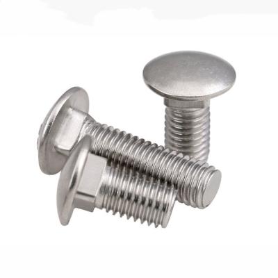 China Stainless Steel Factory Supply ASME/ANSI B18.5 Stainless Steel Galvanized 3/8-16 UNC Carriage Bolts for sale