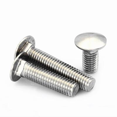 China Galvanized Stainless Steel Head Fasteners Manufacturers Grade 4.8 M8 Mushroom Square Neck Bolts Carriage Bolts for sale