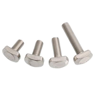 China Industry General Industry Stainless Steel T Head Slot Bolt Metric T-bolts Hammer Type Screws for sale