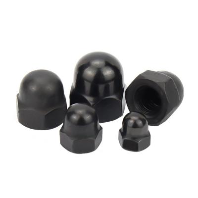 China Heavy Industry Cap Nut Dome Nuts Covers Acorn Black Zinc Grade 8 Domed End Cap Hex Nut for sale