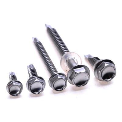 China Factory Supply High Quality HEX Hexagon Flange Self Head Self Stainless Steel Drilling Screws for sale