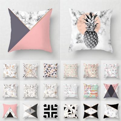 China Nondisposable Nordic Instagram Style Checkerboard Popular Custom Printed Cushion Cover For Sofa Home Decor for sale