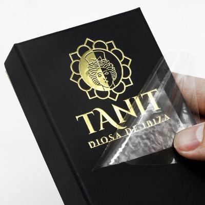 China Waterproof Custom Personalized Product Private Metal Gold Foil Branding Logo Heat Transfer Label Sticker Waterproof Skincare Printing Maker for sale