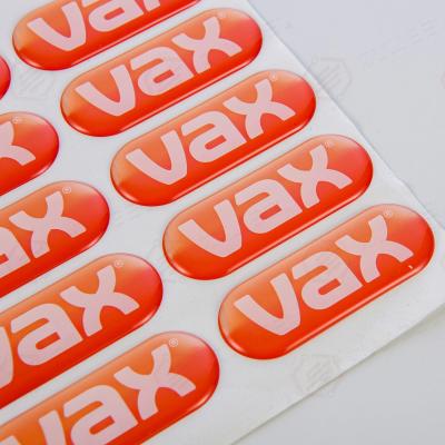 China Waterproof Customized high-quality and arbitrarily shaped epoxy resin 3D label stickers waterproof and oil resistant PVC stickers for sale