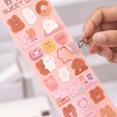 China Waterproof Custom printing vinyl label logo waterproof korean mirror decorative kiss cut stickers for sale