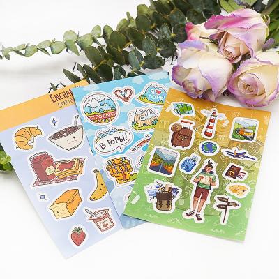 China Waterproof Cute Kawaii Girl Notebook Paper Decal Decoration DIY Skateboard Laptop Luggage Stickers for sale