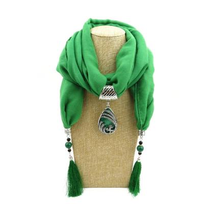 China Chiffon Women's Necklace Jewelry Infinity Dangle Scarf Soft Loop Snood Scarves For Mexico for sale