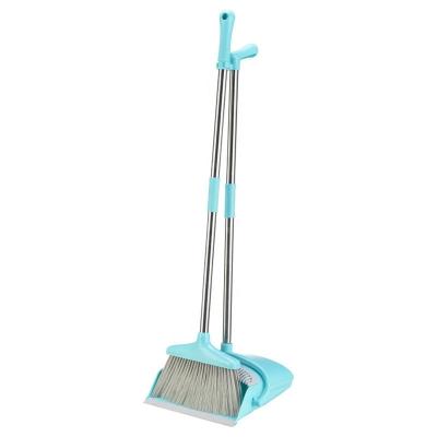 China Household low price cleaning household folding plastic broom and dustpan set low price plastic broom for sale