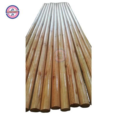 China Wholesale Price Viable Natural Varnish Broom Stick Wooden Handles for sale