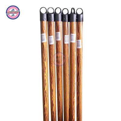 China Smooth Hard Can Be Customized 120cm Length PVC Coated Wooden Broom Handle Stick for sale