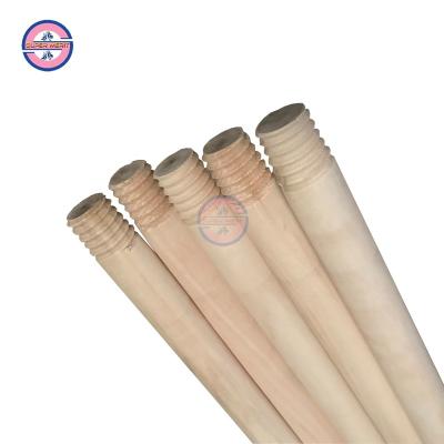 China Eco-friendly natural wooden broom handle porcelain eucalyptus broom cleaning wooden stick-broom-stick tools for sale