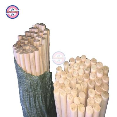 China Guangxi Sustainable Natural Wood Broomstick 120*2.2cm Wooden Broom Broom Handle for sale