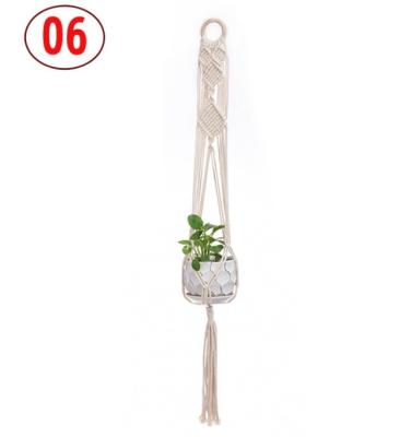 China Contemporary Hot Sale Macrame Plant Hangers Indoor Outdoor Hanging For Home Decoration for sale