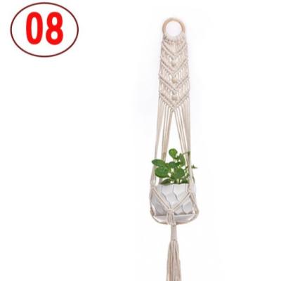 China Contemporary Hot Sale Macrame Plant Hangers Indoor Outdoor Hanging For Home Decoration for sale