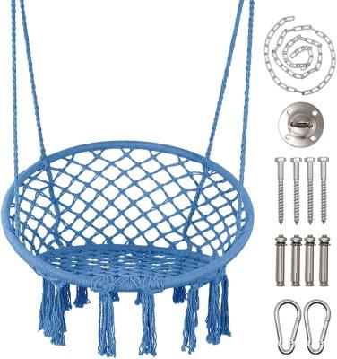 China Hot Sale Macrame Rope Hammock Chair Hardware INS Amazon Hammock Wholesale Swing Chair Hanging Hanging Chair Kit for sale