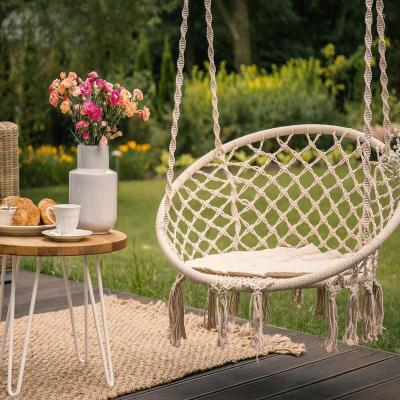 China INS Amazon Hot Sale Supplier Hammock Chair Macrame Swing 500 Pound Capacity Swing Chair Patio Deck Yard Handmade Hanging Garden for sale