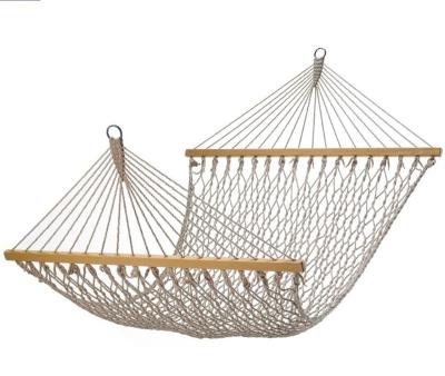 China INS Double Person Cotton Rope Woven Hammock Macrame Hammock Hammock for sale