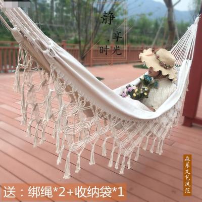 China INS Double Hammock with Outdoor Macrame Tassel Fringe Hammock Hammock Luxury Hammock for sale