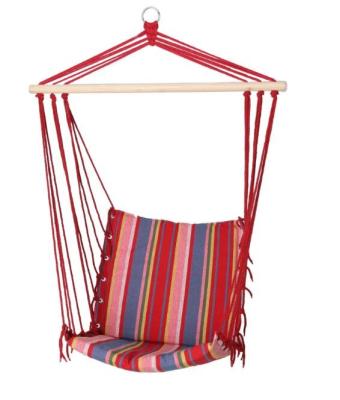 China INS Hammock Chair With Wooden Bar Chair Hanging Swing Chair For Outdoor Or Indoor for sale