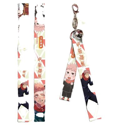 China The promotion gift jujutsu kaisen the peripheral student Manga Exhibition bag ornament Gan Yu Keli Pendant Keychain Bell animation flame for sale