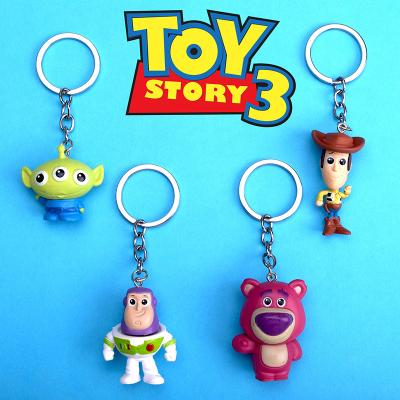 China Wholesale New Toy Story Key Chain Resin Three Eyes Plastic Wire Car Key Chain Pendant for sale