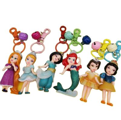 China Cute Plastic Key Pendant Cartoon Doll Mermaid Bag Pendant Decorated Elegant And Exquisite Key Chain Jewelry Gifts for sale