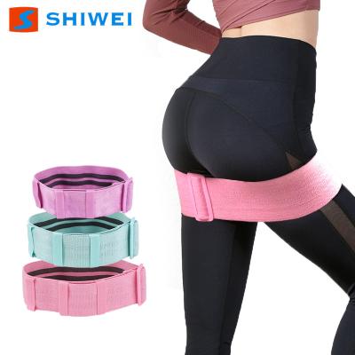 China SHIWEI-1011-8#Adjustable Comfortable Resistance Bands Loop Exercise Booty Band Hip Circle for sale