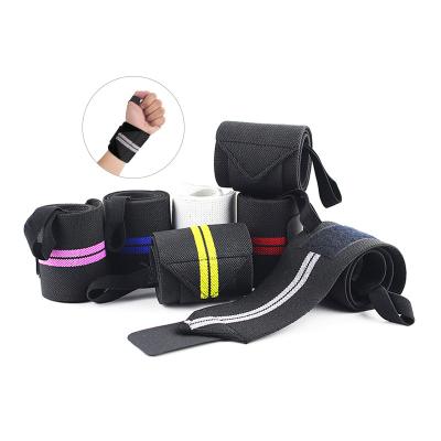 China Adjustable Custom Gym Strength Training Cotton Wrist Lift Wraps for sale