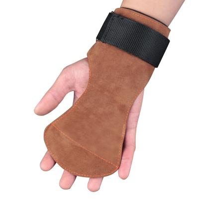 China SHIWEI-HS004#Weight Fingerless Lifting Gloves with Integrated Wrist Wraps Great for Traction Lifts Cross Training Palm Support for sale