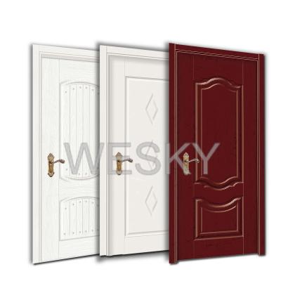 China Fashion Teak Wooden Simple Simple Modern Interior Waterproof Entry Wood Door Designs Luxury Best Quality Solid Wood Door for sale