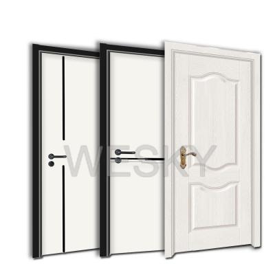 China New Model Waterproof China Factory Wooden MDF Door Designs In Sri Lanka Interior Main Entrance Soild Wooden Door Cut Flush for sale