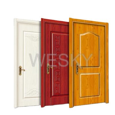 China Modern Factory Newest Wood Door Design Fashion Best Quality Popular Luxury Interior Wpc Wood Door for sale