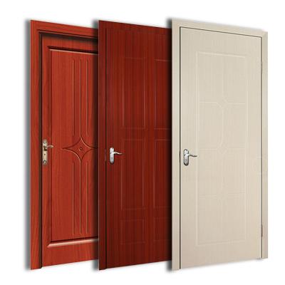 China Waterproof Saudi Arabia Wood Front Best PVC Fire Proof Interior Doors Bathroom Wood Door for sale