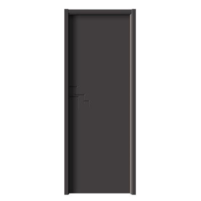 China Latest Design Waterproof Simple Modern Wooden Melamine Wood Frame Interior MDF Door for sale