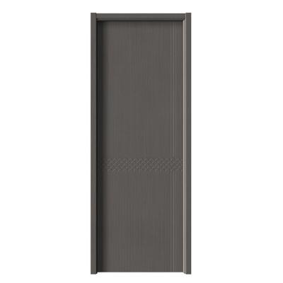 China Simple design melamine waterproof modern wooden bedroom door soundproof MDF hotel door with frames for sale