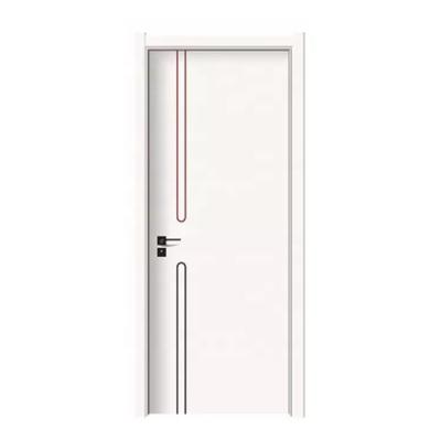 China Modern swing design frosted pvc bathroom upson pvc door philippines membrane aluminum glass door for sale