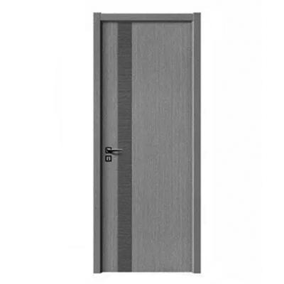 China New Design Interior Hotel Room Door Melamine Wood Swing Door for sale