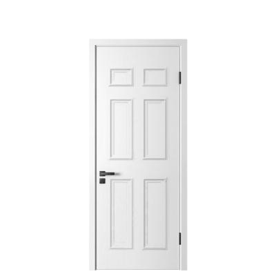 China Good Quality Traditional White Wooden Bedroom Door Interior Door Solid Wood for sale