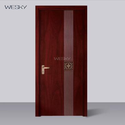 China Modern Office Room School HDF Wooden Door Cheapest Prices Made In Wuyi for sale