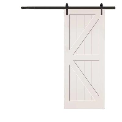 China Latest factory wholesale modern bathroom hardware interior modern sliding high quality barn door for sale