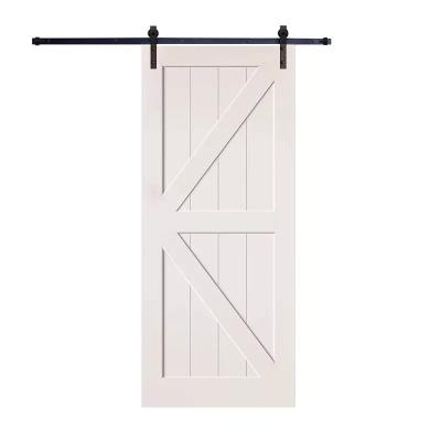 China Entrance Modern Luxury Interior Master Bathroom Quality Modern Design Wooden Sliding Barn Door for sale