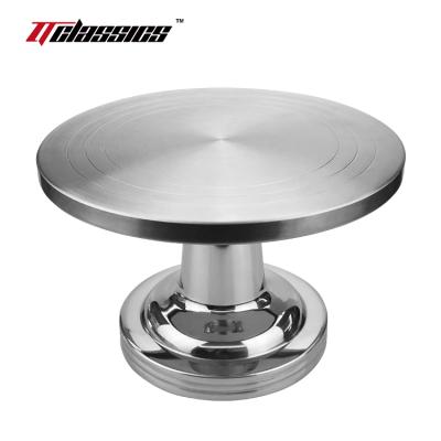 China Hotel Kitchen DIY Household Goods 10 -12 Inch Stainless Steel Cake Decorating Turntable Baking DIY Mold. for sale