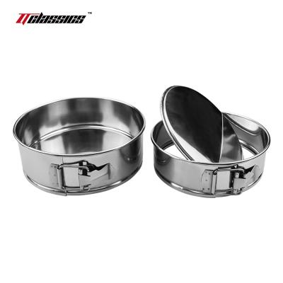 China Hotel Kitchen DIY Household Goods 7.5 -8.5 Inch Stainless Steel Buckle Cake Mold DIY Baked Cheese Mu Si Qifeng Cake Mold cheese. for sale