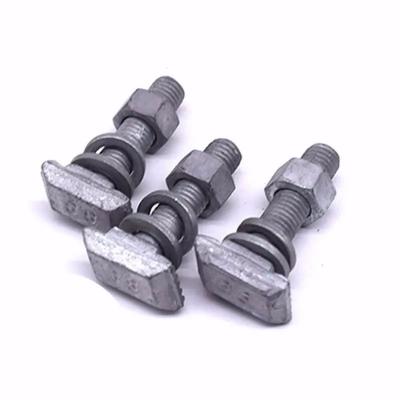 China Hot Selling Construction T Slot Hammer Head Galvanized Carbon Steel T Head Square Neck Bolts For Aluminum Profile for sale