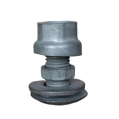 China Large Building Construction Factory Direct Sale Carriage Bolts 4.8 Grade Galvanized Round Head Highway Guardrail Bolts And Anti Theft Nuts for sale