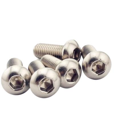 China SS304 SS316 Stainless Steel Mushroom Hot Sale Construction Hexagon Socket Screw Furniture Head Bolts Made in China for sale