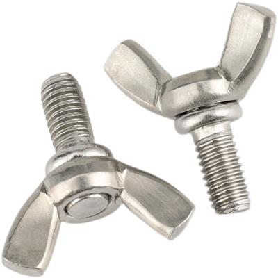 China High Quality Building Construction SS304 316 Stainless Steel Butterfly Bolt Fastener Butterfly Horn Screw Made in China for sale