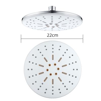 China Without ABS Bath Sliding Bar 10 Inch Big Round Shower Rain Overhead Shower for sale