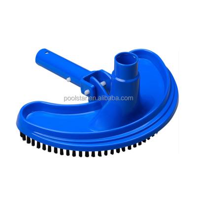 China Economic Lightweight Crescent Earth Saving Tool Swimming Pool Spa Vacuum Cleaner Head With Bottom Brush for sale